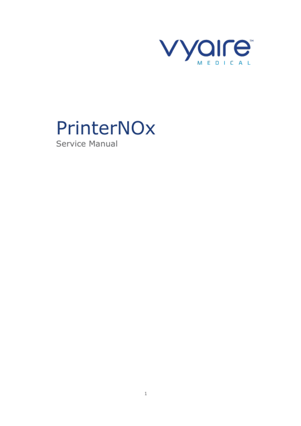 PrinterNOx Service Manual Rev 1.9 March 2019 PDF download